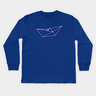 Paper boat Kids Long Sleeve T-Shirt